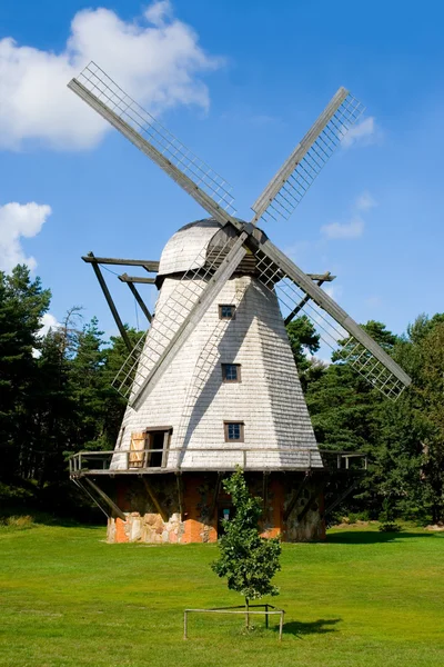 stock image Beautiful mill in Ventspils, Latvia