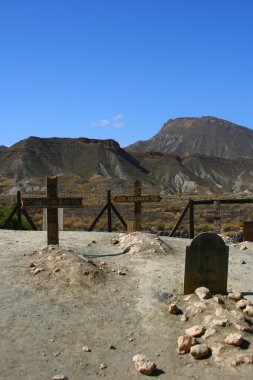 Mezarlık tabernas İspanya çöl