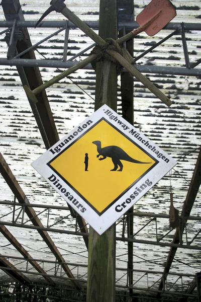 The road signs in nature park, Germany — Stock Photo, Image
