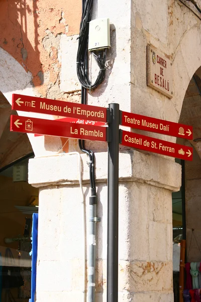 Os sinais Barcelona — Fotografia de Stock