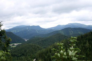 View on Slovakia mountain's clipart