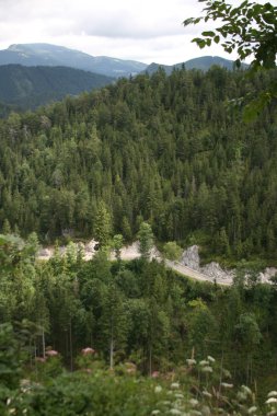 Slovakya Dağı'nın yolu üzerinde göster