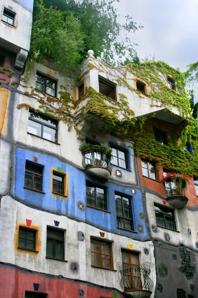 Hundertwasser huis in Wenen — Stockfoto
