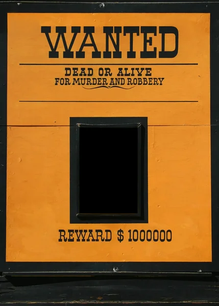stock image Wanted dead or alive poster