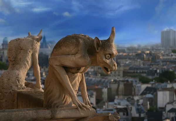 Gargoyle de Notre Dame de Paris Photo De Stock