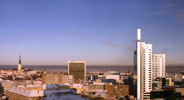 eski şehir ve Tallinn şehir