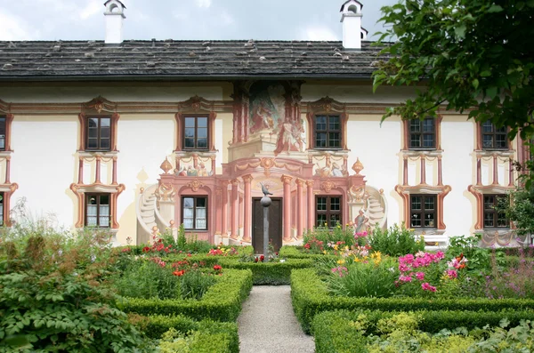 Bela casa colorida, Oberammergau — Fotografia de Stock