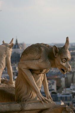 Gargoyle of Notre Dame de Paris clipart