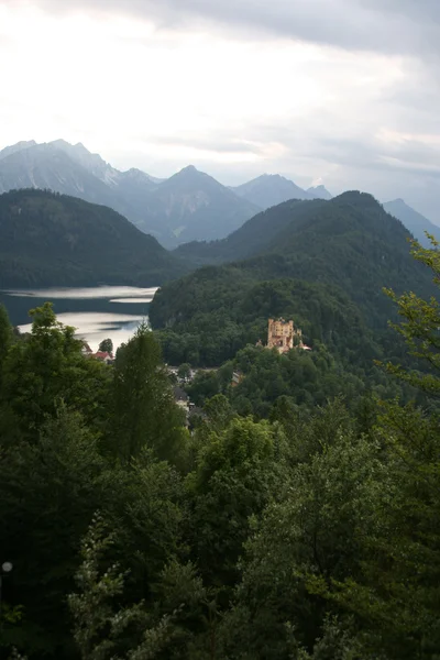Landschaft von Schloss Neuschwanstein — Stockfoto