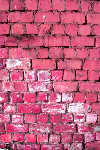 Mur en brique rose — Photo