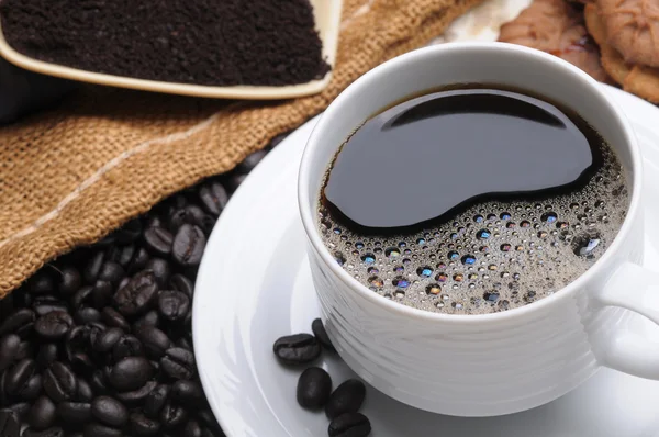 Zár megjelöl-ból egy finom csésze kávé — Stock Fotó