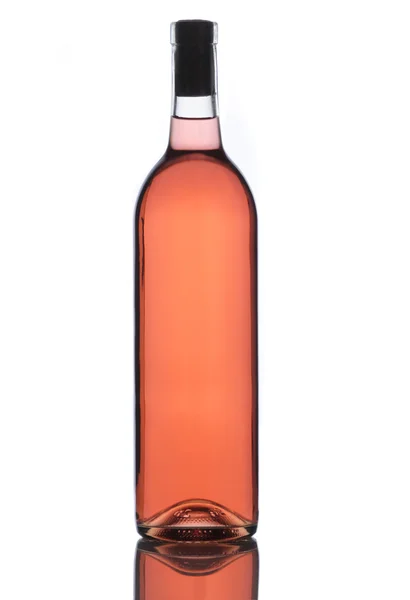 Üveg rose bor. — Stock Fotó