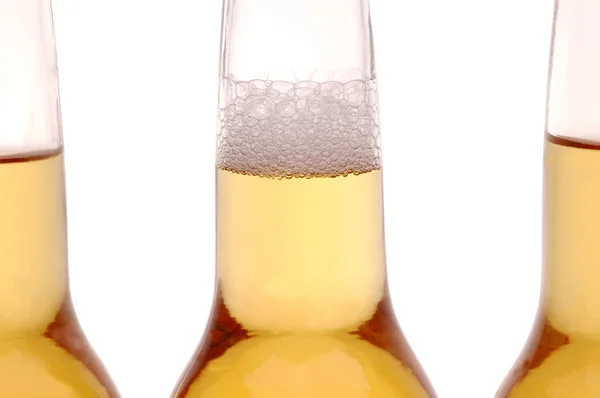 Tre bottiglie di birra — Foto Stock