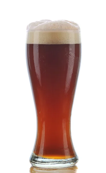 Glas av mörk ale — Stockfoto
