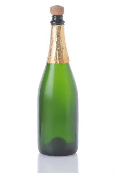 Champagne fles geen label — Stockfoto