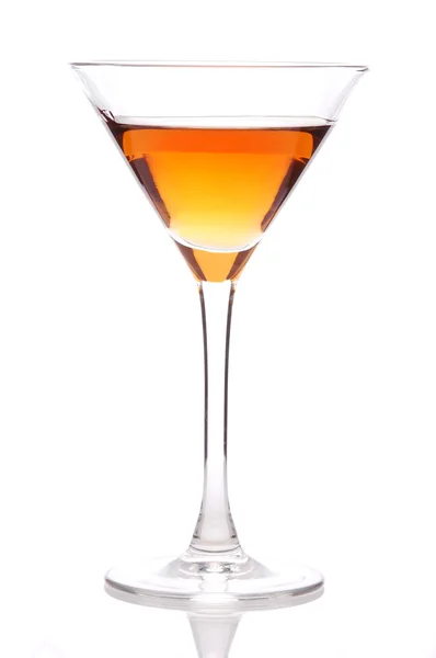 Rob Roy Cocktail in Martini Glass — Stock Photo, Image