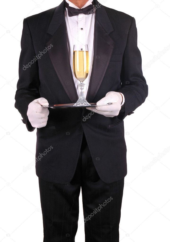 Man in Tuxedo with Champagne