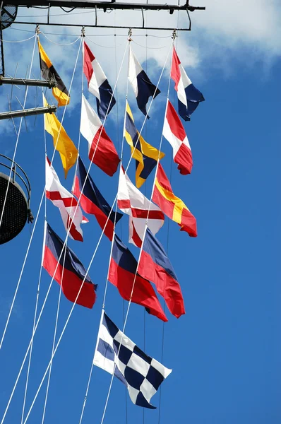 Szemafor zászlók — Stock Fotó