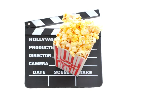 Popcorn och FJÄLLPANEL — Stockfoto