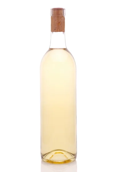 Witte wijnfles — Stockfoto