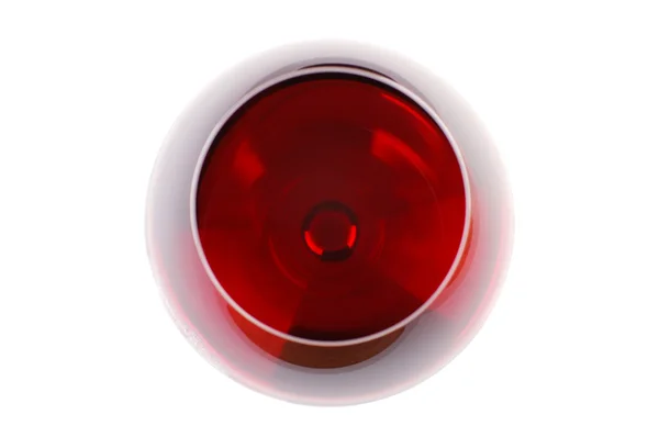 Bicchiere di vino visto dall'alto — Foto Stock