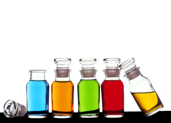 Χρωματιστά μπουκάλια — Φωτογραφία Αρχείου