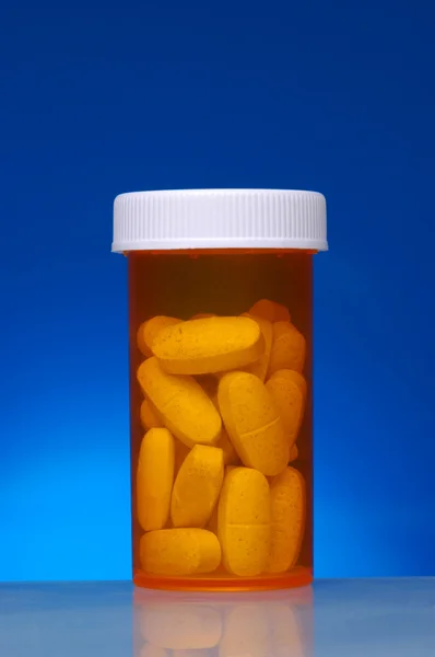 Butelka z tabletkami — Zdjęcie stockowe