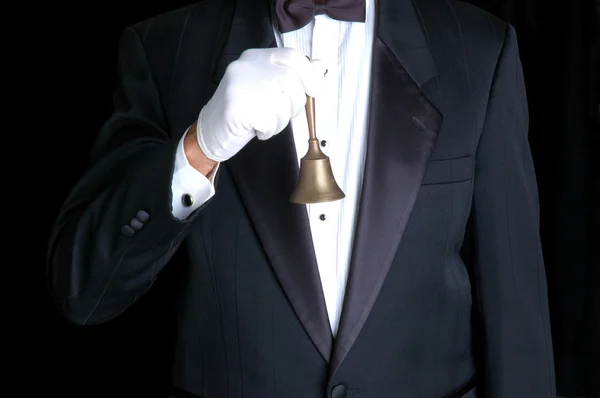 Butler z dzwonkiem — Zdjęcie stockowe