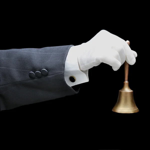 Butlers arm med klocka — Stockfoto