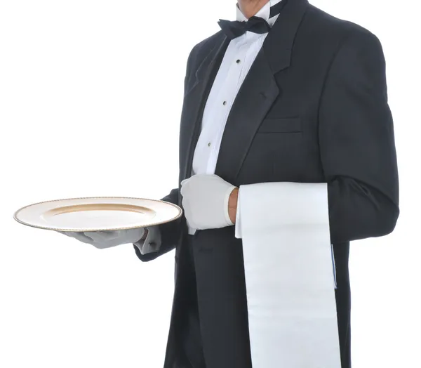 Waiter with Tray — Stock Photo, Image