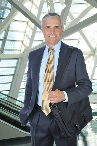 Businessman with Shoulder Bag — Stock Photo, Image