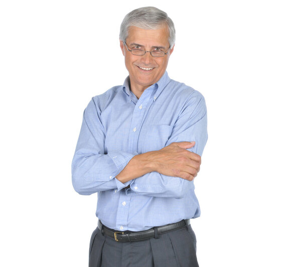 Smiling Businessman With Arms Crossed