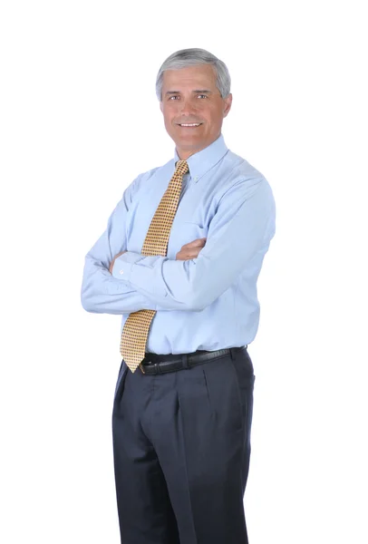 Standing Businessman with arms crossed Royalty Free Stock Photos