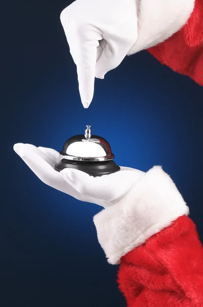 Papai Noel com Call Bell — Fotografia de Stock