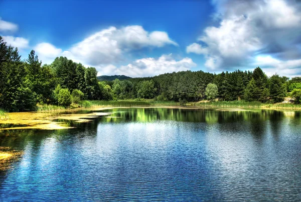 Jezioro marzeń HDR — Zdjęcie stockowe