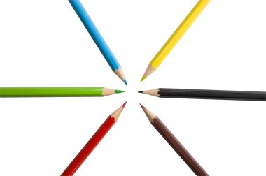 Colorful pencils clipart