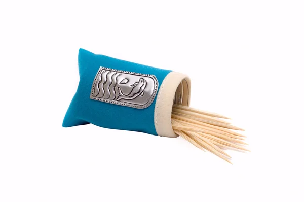 Packet with toothpicks — Stock Photo, Image