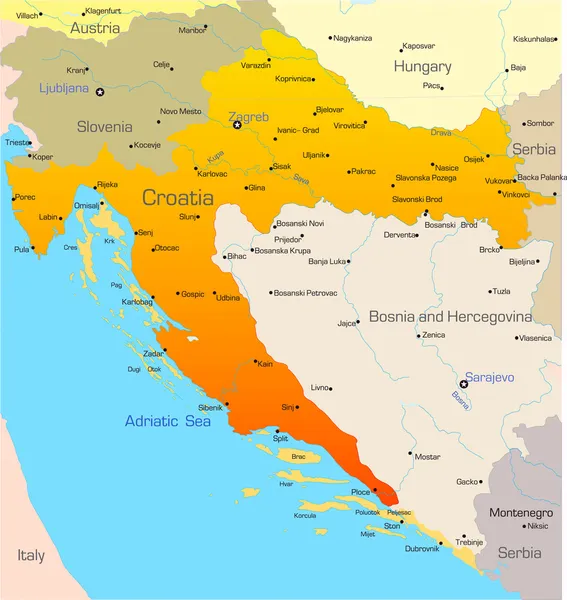 Hırvatistan — Stok Vektör