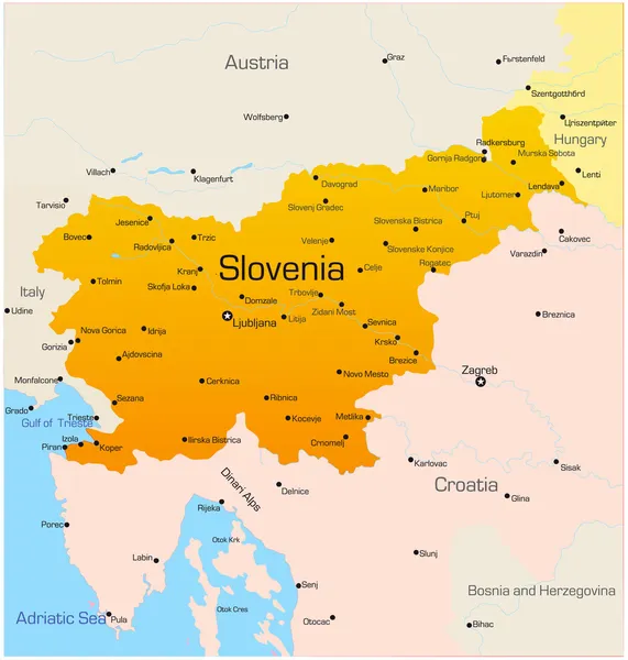 Slovinsko — Stockový vektor