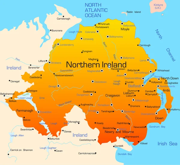 Severní Irsko — Stockový vektor