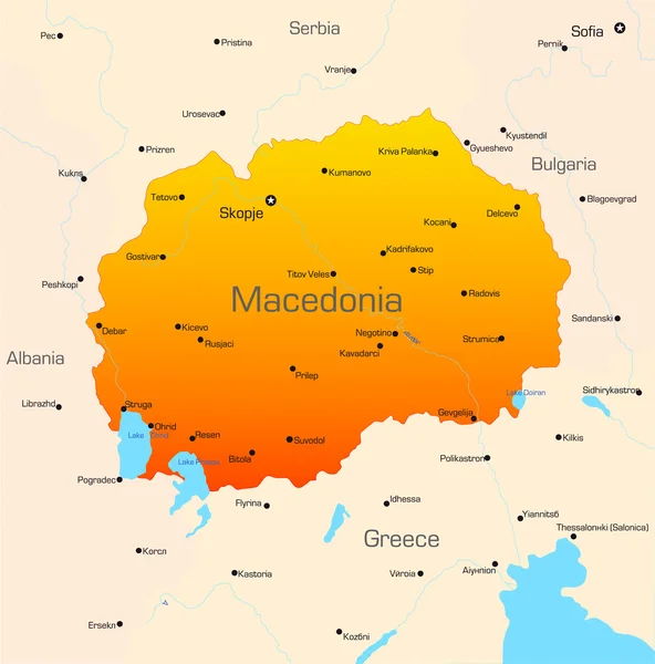 Macedonia — Archivo Imágenes Vectoriales