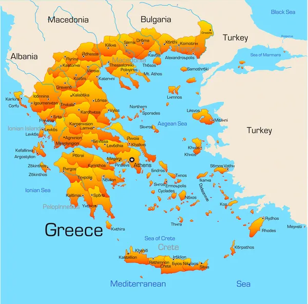 Řecko — Stockový vektor