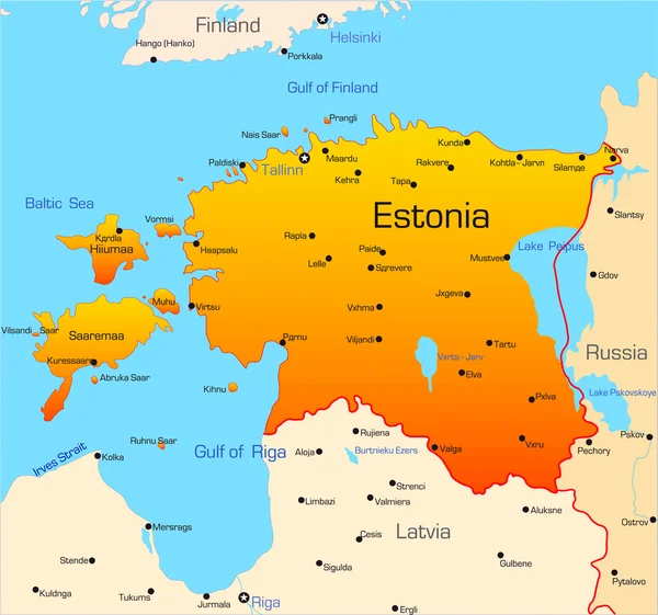 Estonsko — Stockový vektor