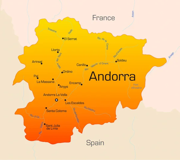 Andorra — Vettoriale Stock