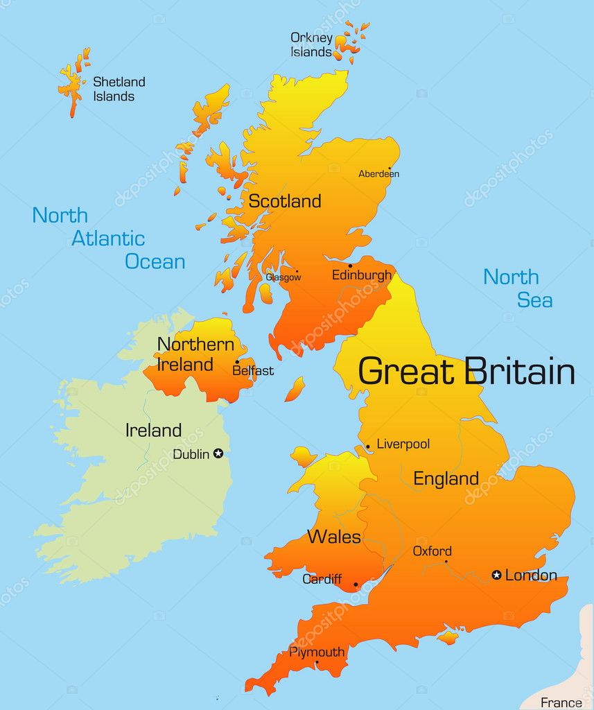 Great Britain map — Stock Vector © olinchuk #2080039