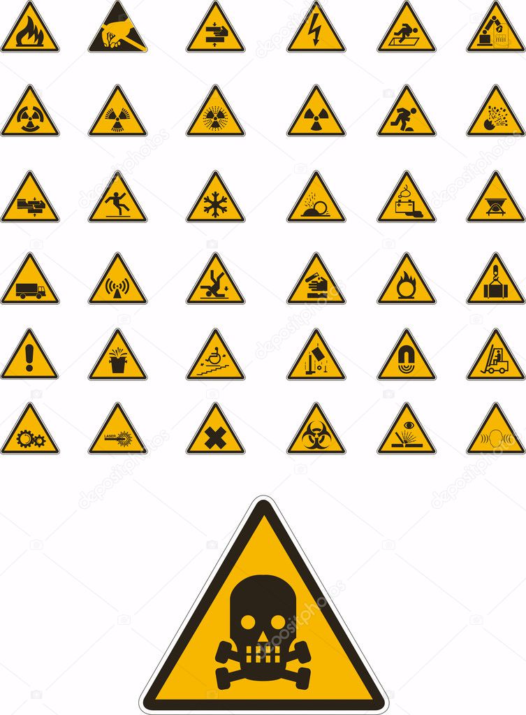 Warning and safety signs