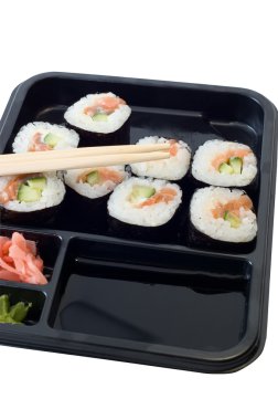 rollos de comer sushi