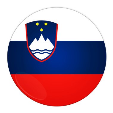 Slovenya düğmesi ile bayrak