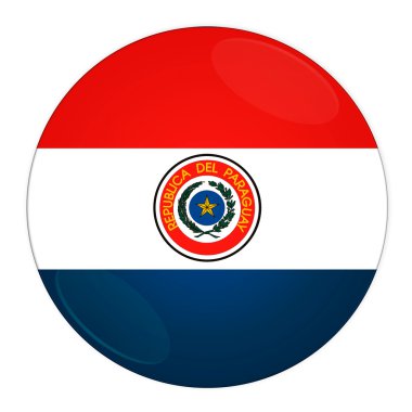 Paraguay düğmesi ile bayrak