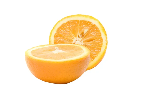 Twee stuk oranje fruit — Stockfoto
